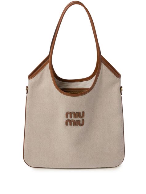 miu miu ivy bag canvas|ivy canvas bags for women.